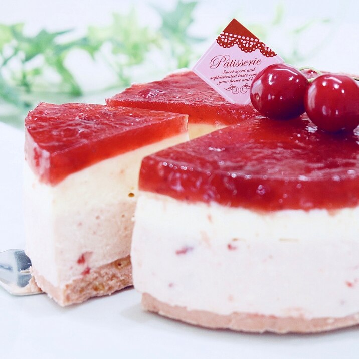 オーブン不要でイチゴムースチーズケーキ レシピ 作り方 By たけ民キッチン 楽天レシピ オーブン不要でイチゴムースチーズケーキ レシピ 作り方 By たけ民キッチン 楽天レシピ